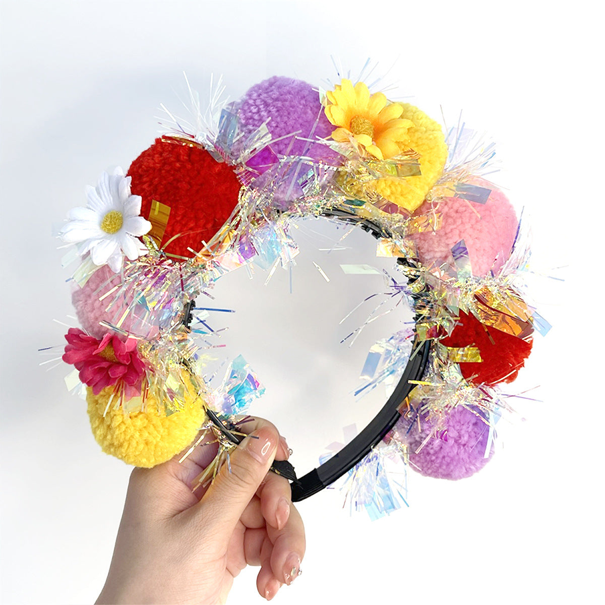 Wholesale All-match Three-dimensional High Cranium Top Pair Red New Year Holiday Headband